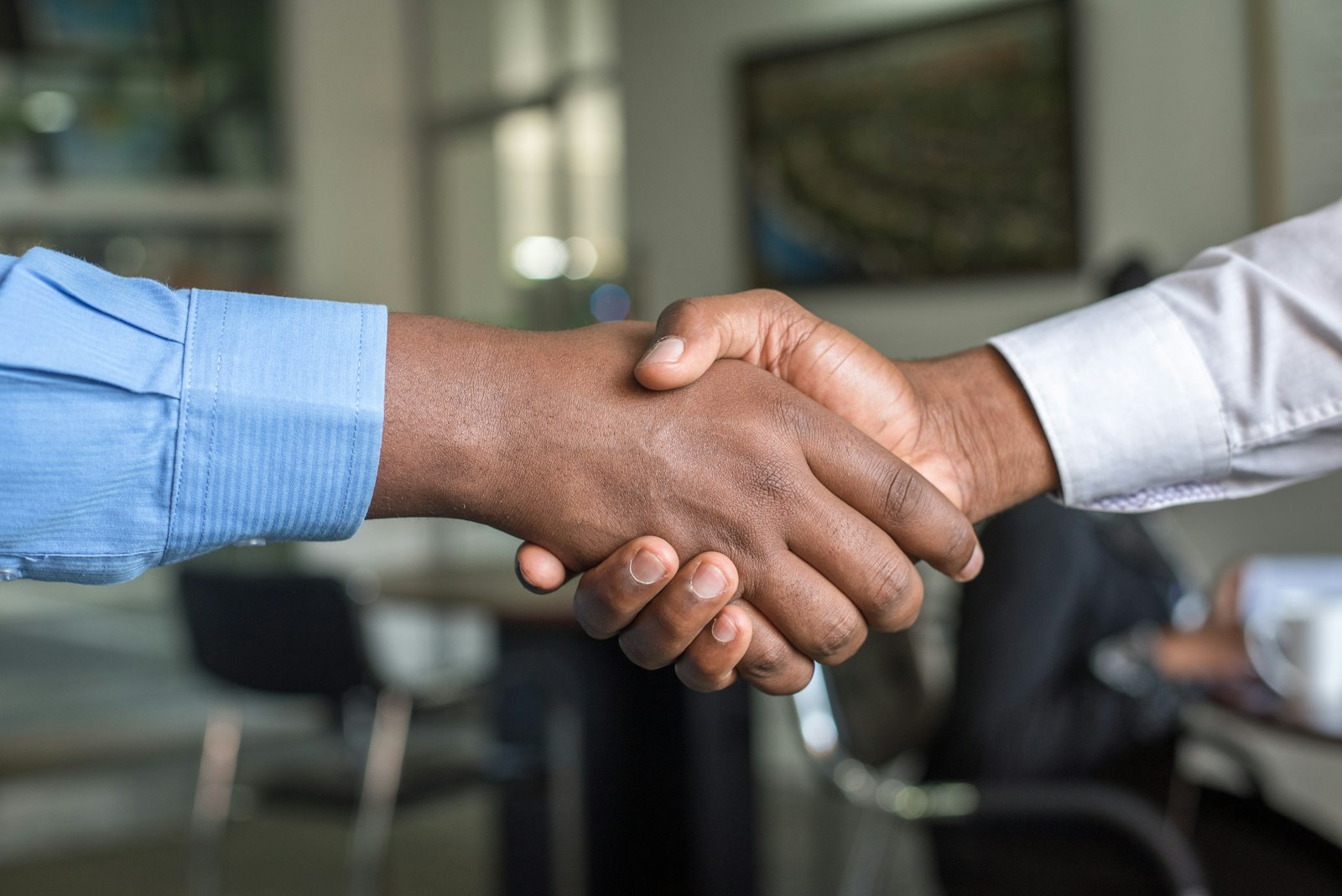 Handshake symbolising the public-private partnership