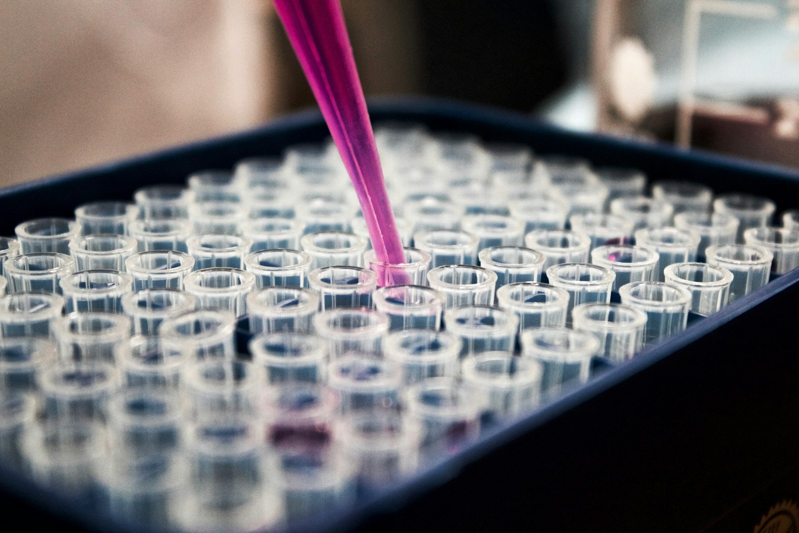 Medical researcher working in a laboratory